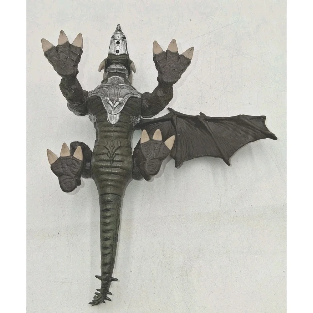 Rare Mega Bloks Argentum Silver Armor Dragon Metal Age Missing One Wing